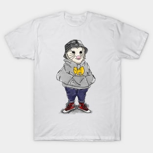 Possum Wearing Wutang T-Shirt